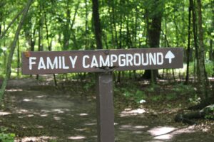 Family Camping Sign