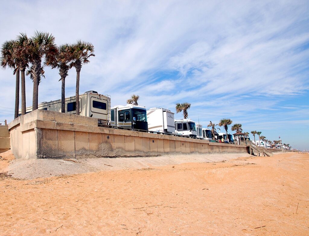 RVs at SoCal Beach