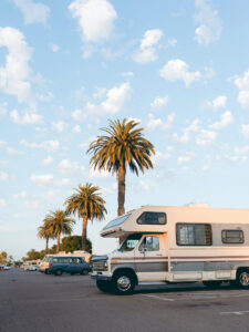 RVs at the beach